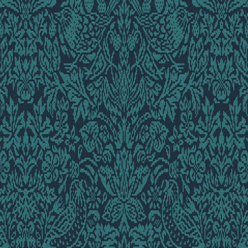 Quirky B Patterns Liberty Strawberry Meadow Peacock