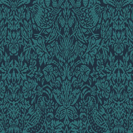 Quirky B Patterns Liberty Strawberry Meadow Peacock