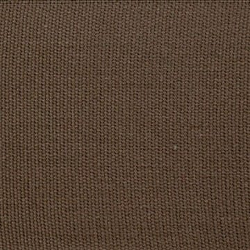 Cotton Plain Borders Chocolate