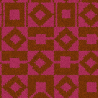 Squares and Diamonds Runner Authentic Lucienne